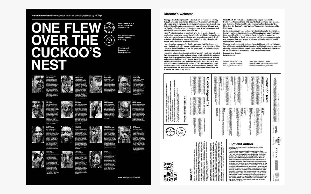 Jamie Winder - Naiad Productions: One Flew Over The Cuckoo's Nest